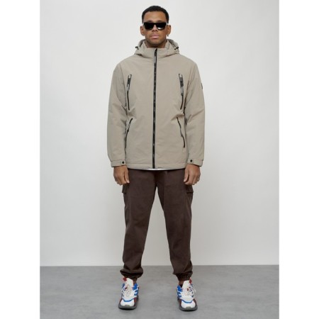 Male spring jacket, size 54, beige color-8