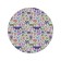 Pareo and beach rug "Butterfly and leaves", d = 150 cm