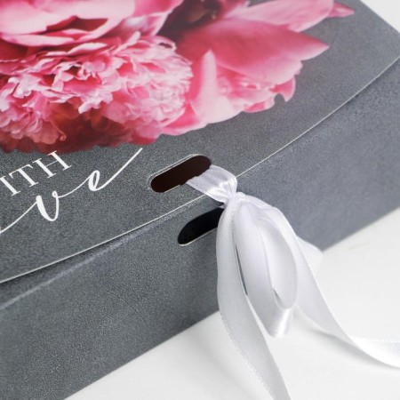 Gift folding box, packaging, "Present", 16.5 x 12.5 x 5 cm-3