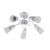Lamp on the ESCADA rod, 1109/5p White. 5x40W, E14, 560x560x240 mm, white/chrome color
