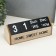 Souvenir wood desktop calendar "Home calendar" black 26x8.5x10.3 cm