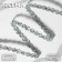 Decorative braid, 6 mm, 10 ± 1 m, silver color
