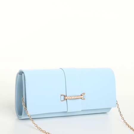 Women's bag on magnet, blue color-2