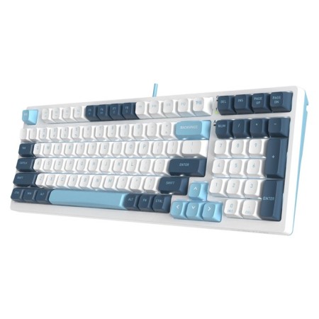 Keyboard A4Tech FS300 Mechanical White/Blue USB For Gamer LED (FS300 Panda SNO 106853-3