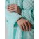 Women's bathrobe with a hood, size 54, menthol color