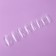 Tips for nail extension, 100 pcs, shape A, full coating, transparent color