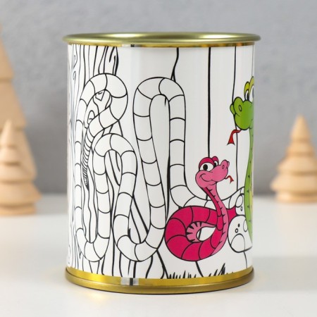 Pigging bank Metal Children's Coloring "Snakes"-1