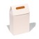 Box package with a handle, white, 27 x 16 x 9 cm