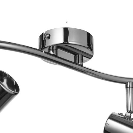 Spot 2434/2 E14 40W chrome 44x22 cm-5