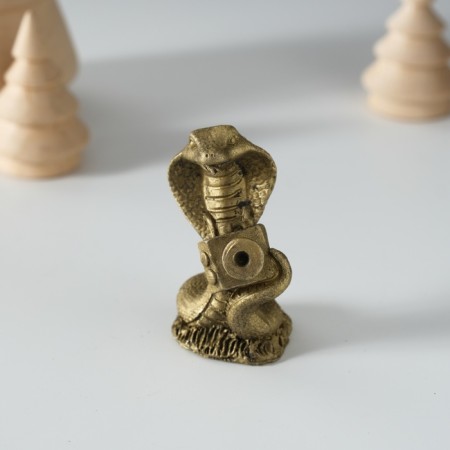 Polystone souvenir "Cobra with enthusiasm" MIX 4x3x5 cm-2