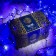 Garland "Curtain" 2 × 3 m, IP44, UMS, dark thread, 760 LED, glow blue, 220 V