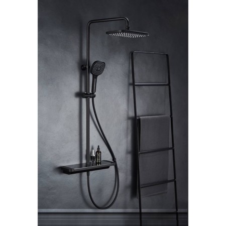 Savol SK-H3145H shower system, tropical shower, shower set, shelf, brass, black-1
