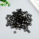 Beads for creativity plastic "English letters on a cube" Black-gold set 20 grams 0.6x0.6 cm 5194
