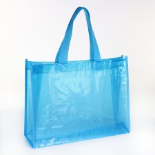 Household bag without fastening, blue color