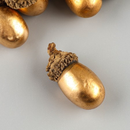 Decor for creativity "Golden acorns" set 20 pcs, 3x2cm 9687105-1