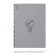 A4 notebook 80 sheets, a cage on a spiral, erichkrause, "Life style" plastic cover silver