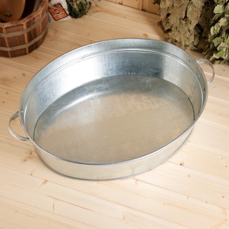 Gilled pelvis, 23 l, galvanized steel-1