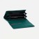 Women's wallet on magnets, green color