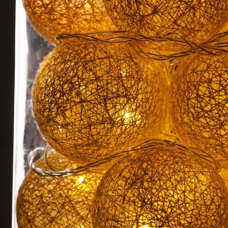 Garland “thread” 5 m with nozzles “Golden Bloods”, IP20, Transparent Thread, 20 LED, glow warm white, 220 V-8