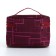 Cosmetic bag with lightning, burgundy color