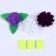 Set for creativity: Decor made of felt and a set of beads "Flower pattern"