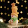 Decorative candle "Fairytale Snowman", 6.2x5x13.2 cm, metallic