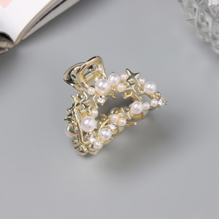 Hair crab "Samantha Galant" arc, 3 cm, gold