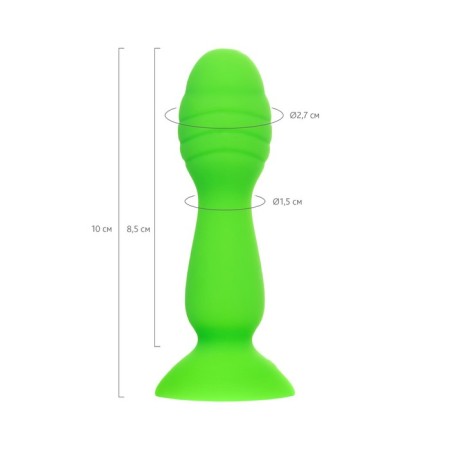 Anal plug A-Toys by Toyfa Terg, silicone, green, 10 cm-8