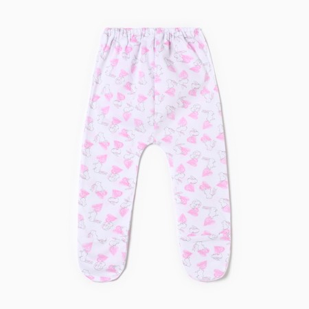 Children's sliders, white color/bunnies, height 74-3
