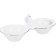 Dining set 6/24 Constance, decor "Gray ornament, Platinum layering", 24 items