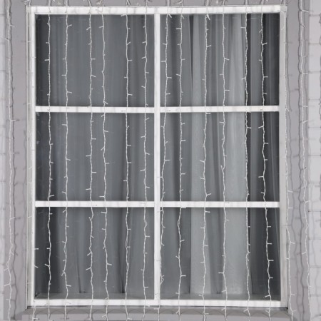 Garland "Curtain" 2 × 3 m, IP44, UMS, white thread, 760 SMD-LED, glow white, 220 V-1
