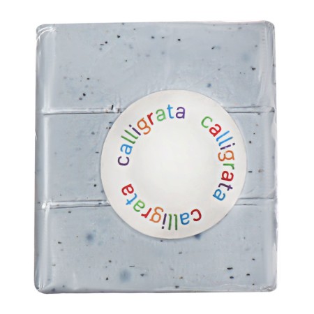 Polymer clay 50g "Calligrata" effect of stone - snow marble gray-1