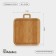 Board for serving with the Author's handle, 24 × 28 × 1.8 cm, array of birch, natural color