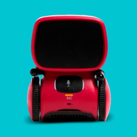 Interactive “cute robot” robot, light and sound effects, Russian voice acting, red color-7