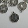Decor for creativity Metal "Jingle Yin-Yang" silver 1.5x1.3 cm