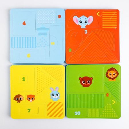 Children's developing game "Little Builder / Transport", EVA + cards, types of mix, crumb I-3