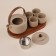 Tea service ceramic SL Home "Stone Forest", 6 items: 4 cups 100 ml, kettle 650 ml, stand 30 × 16 cm