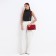 El Masta bag with a valve, an outer pocket, burgundy color