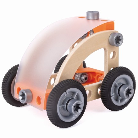 Game set for assembling machines Hape "Designer in a suitcase"-4