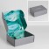 Gift double -sided folding, packaging, “texture”, 27 x 21 x 9 cm