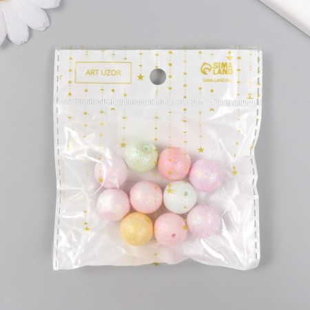 Busina Plastic for creativity "Textory ball. Purley" mix 1.6x1.6x1.6 cm-3