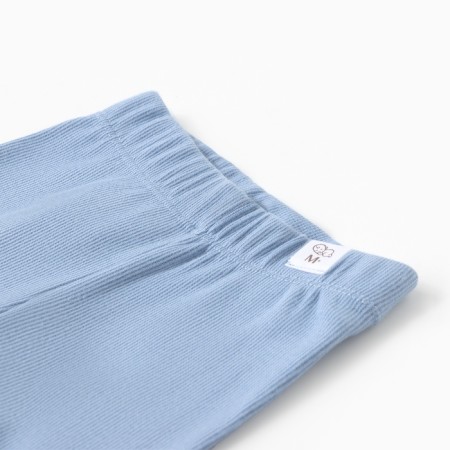 Kit (longshit and trousers) children's minku, dusty blue color, height 62-68 cm-3