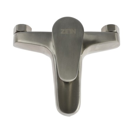 Bath mixer Zein Z3834, one -leaf, shower set, satin-5