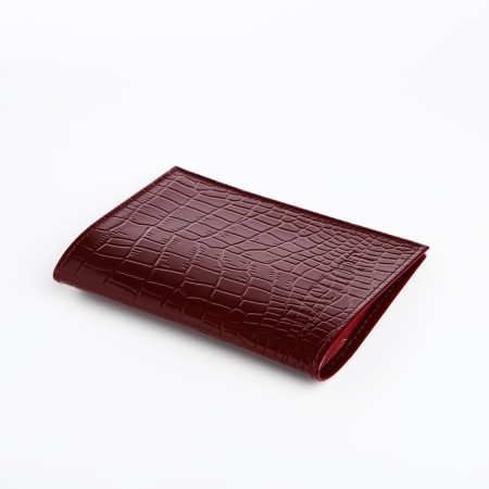 TEXTURA passport cover, burgundy color-2