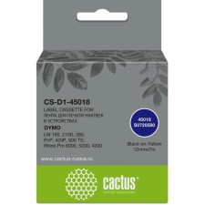 Ribbon cartridge Cactus CS-D1-45018 45018 for DYMO LM 160, 210D, 280, PNP, 420p, 500 TS;   1076314
