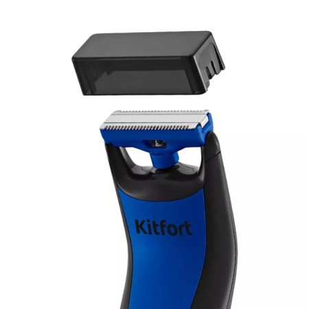 Kitfort KT-3124-3 hair trimmer, for beard/mustache, from battery, black and blue-4