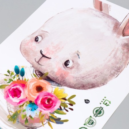 Sticker Plastic Interior Color "Zaychat - First Love" set 2 sheets 30x60 cm-2