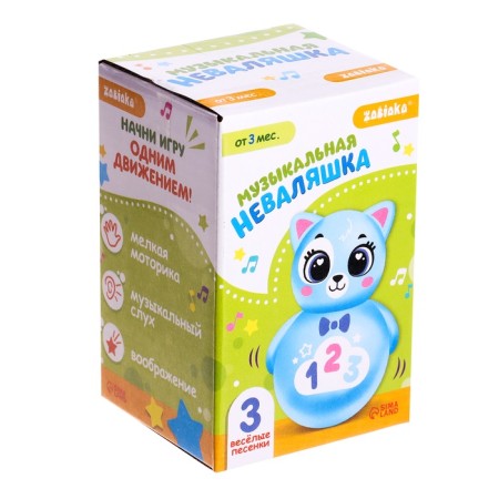Musical Nevalyashka "Funny Baby", Blue Color-9