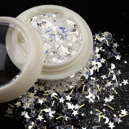 Sequins for the decor "moonlight", multi -colored