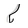 Hook furniture tundra TKT004, three -rod, black